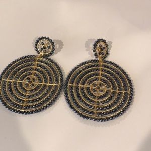 Bauble Bar Beaded Disk Statement Earrings